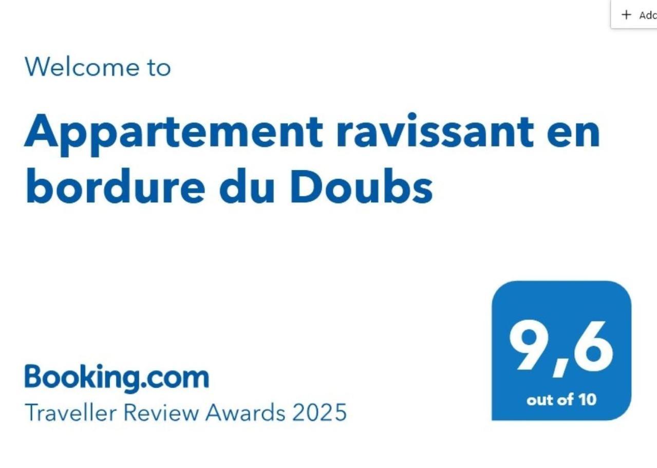 Appartement Ravissant En Bordure Du Doubs Longevelle-sur-Doubs Екстер'єр фото
